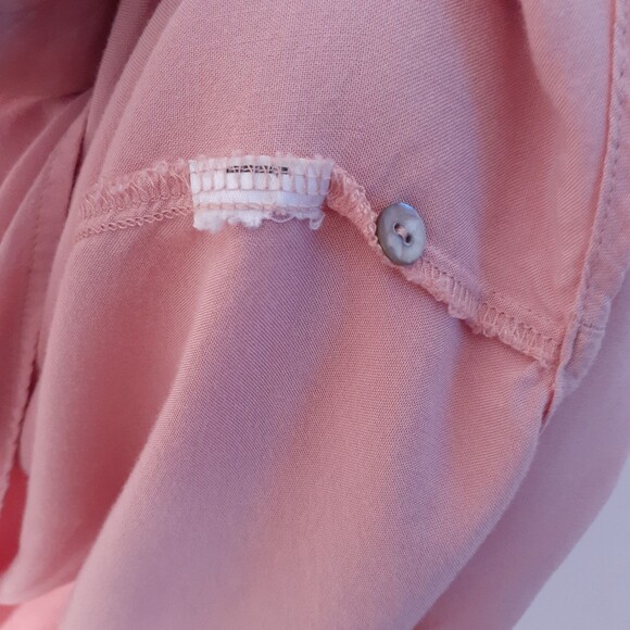Woman within peach pink shirt top tunic xl blouse - Picture 5 of 5
